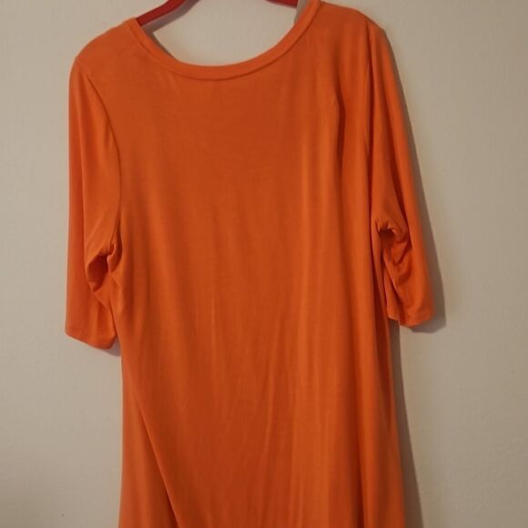 LOGO  by Lori Goldstein knit twin Hi-Low Tee w/ Elbow sleeve - Picture 6 of 11